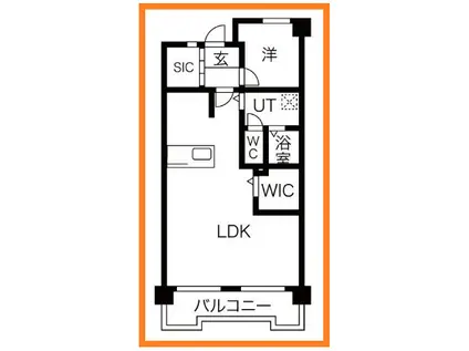 平野ビル3(2LDK/4階)の間取り写真