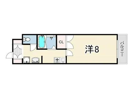 メゾン森南(1K/1階)の間取り写真