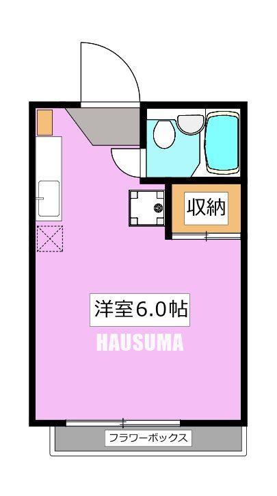 メゾンクーガ(ワンルーム/1階)の間取り写真