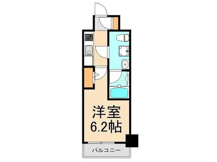 メインステージ北千住IV(ワンルーム/4階)の間取り写真