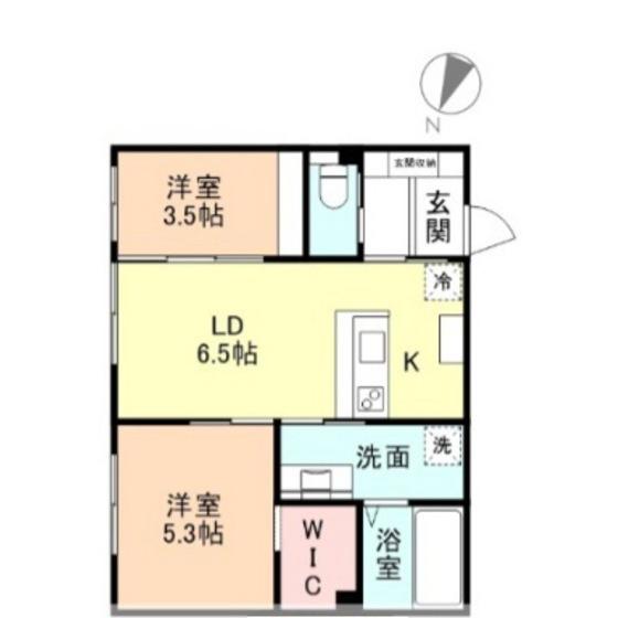 ROYAL MINT(2LDK/1階)の間取り写真