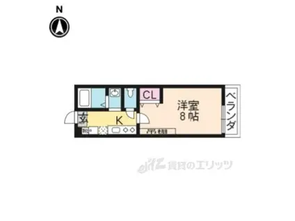 アンシエント1001(1K/1階)の間取り写真