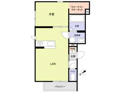 CHALEUREUX表参道(1LDK/2階)の間取り写真