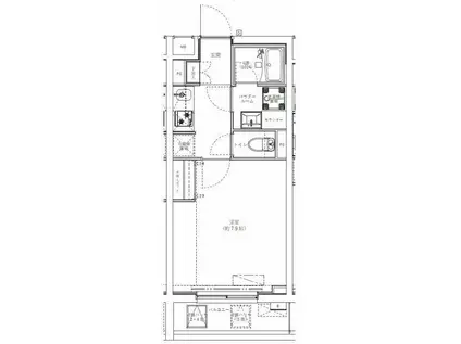 ジェノヴィア学芸大学(1K/4階)の間取り写真