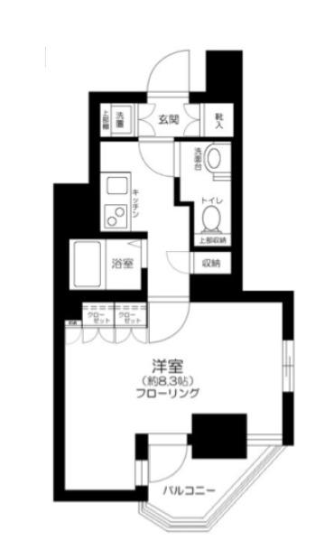 練馬ノース CITY LA(1K/5階)の間取り写真