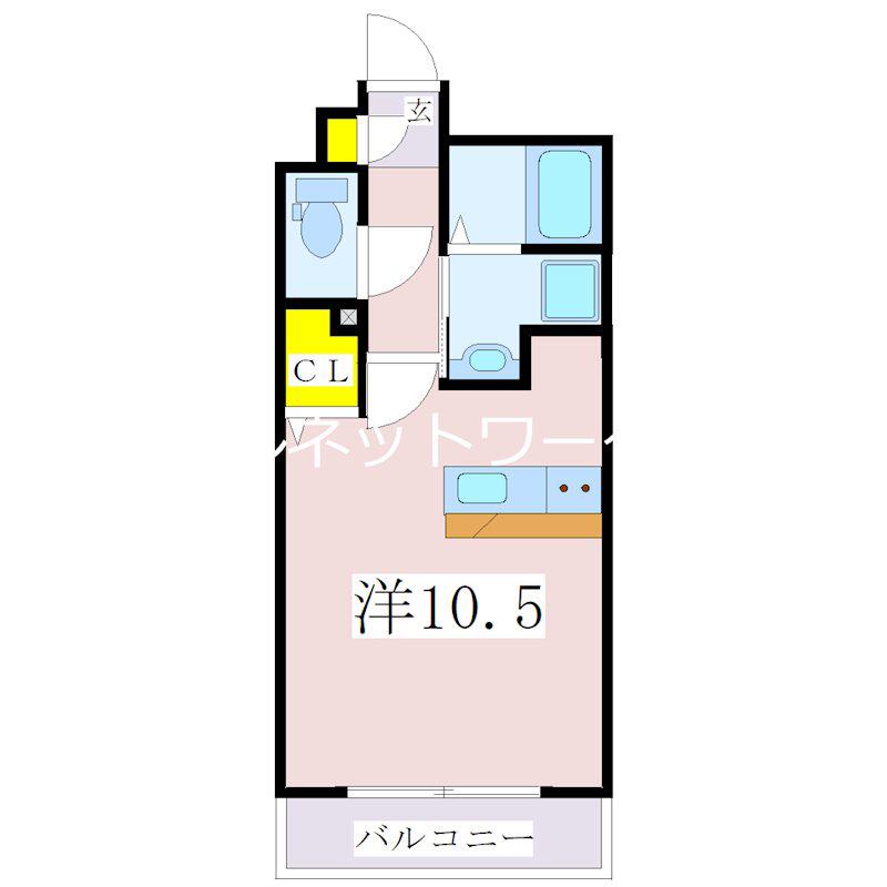 YSBLD.22(ワンルーム/5階)の間取り写真