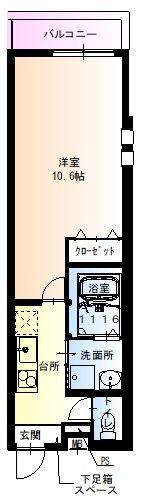 フジパレス住吉沢之町I番館(1K/3階)の間取り写真