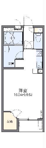 レオネクストコスモスII(1K/2階)の間取り写真