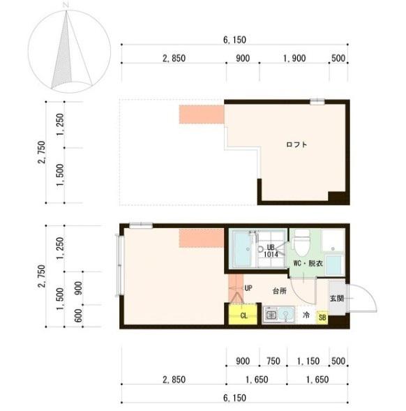 MAISON SOURIRE(1K/1階)の間取り写真