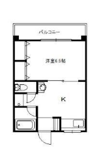 きさらぎビル(1DK/3階)の間取り写真