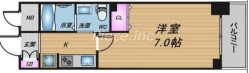 エステムコート新大阪10ザゲート(1K/6階)の間取り写真