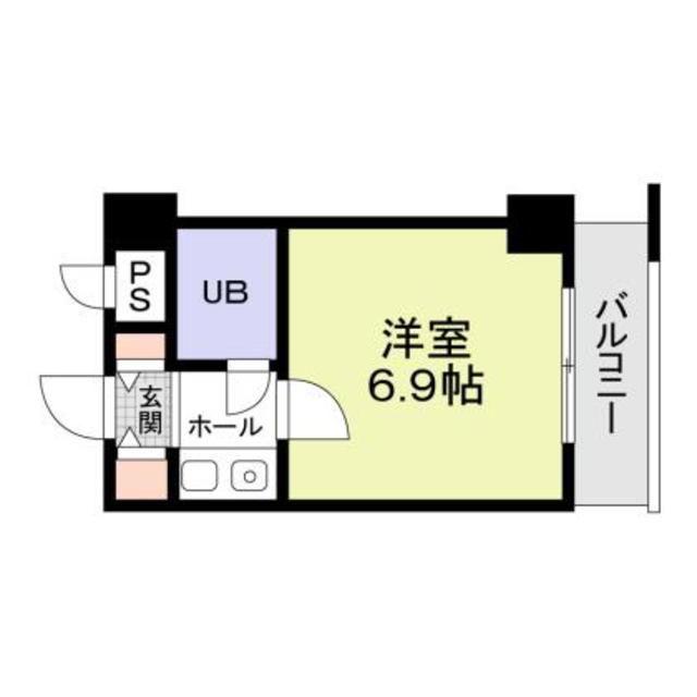 サークビルズ(1K/4階)の間取り写真