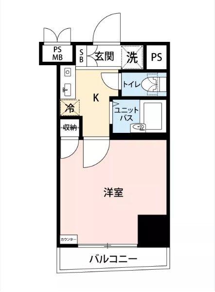 マイナビSTAYミライエ日本橋人形町(1K/5階)の間取り写真