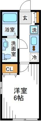 BLUE OCEAN上大岡(1K/1階)の間取り写真