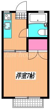 アップルハウス(1K/1階)の間取り写真