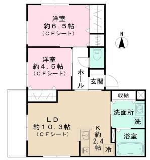 セリジェ 中野(2LDK/3階)の間取り写真