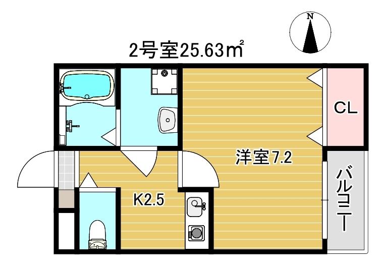 ACHT HIK RESIDENCE 南住吉(1K/4階)の間取り写真