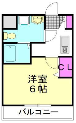 JC STREET 鶴瀬(1K/1階)の間取り写真