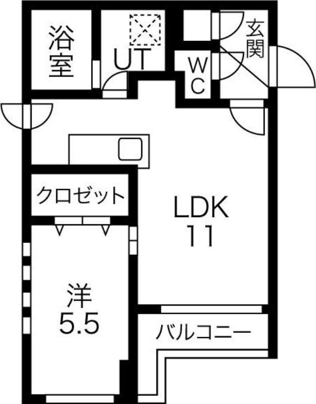 カームヴィレッジ(1LDK/3階)の間取り写真