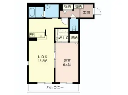 BEREO AOI(1LDK/3階)の間取り写真