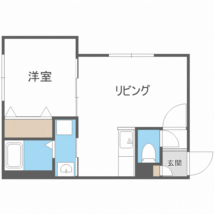 MTガーデンノース IV(1LDK/3階)の間取り写真