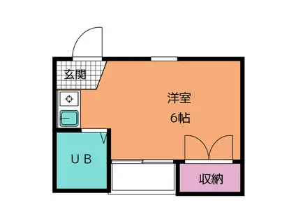 ALPINEANDO(1K/1階)の間取り写真