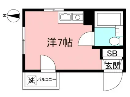 レジデンスネモト(ワンルーム/1階)の間取り写真