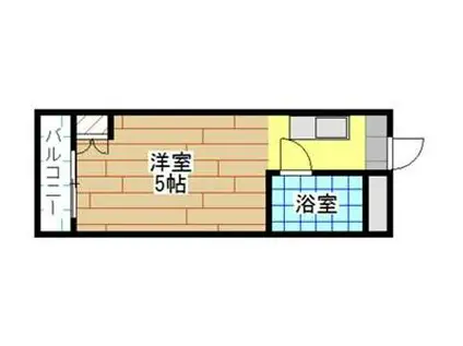 マンション葉山中井(ワンルーム/2階)の間取り写真