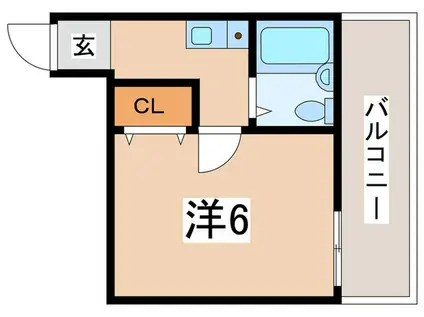 サンハイツ昭和町(ワンルーム/5階)の間取り写真