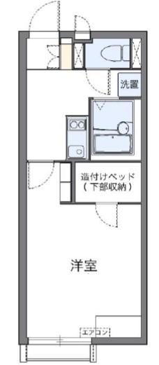 アクセレラ(1K/1階)の間取り写真
