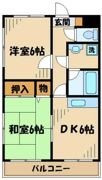 エスポワール忠生 3階階 間取り