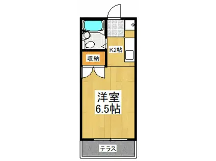 エステート・フィガロ(1K/1階)の間取り写真