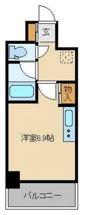 アンセラジオ新越谷 6階階 間取り