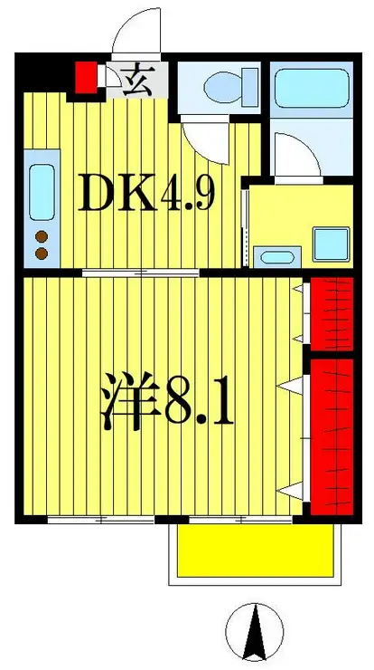 べんてん千葉 1階階 間取り