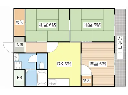 アルテミス(3DK/4階)の間取り写真