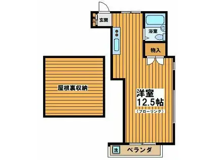 コーポワタナベ-下高井戸3丁目-(ワンルーム/2階)の間取り写真