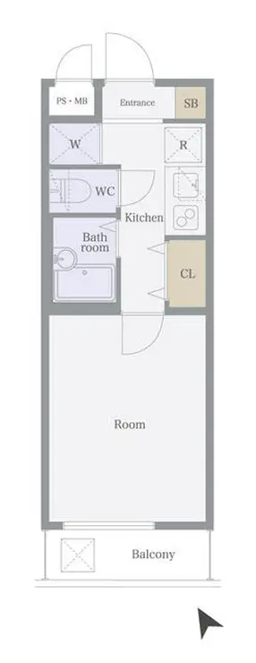 ジュエル雪谷大塚 4階階 間取り
