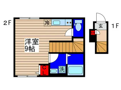 MAISON DE KOTOBUKI(ワンルーム/2階)の間取り写真