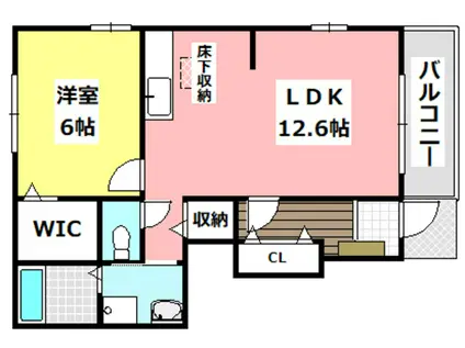 エルベラン ソラ(1LDK/1階)の間取り写真