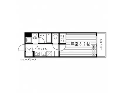 サンライズ志村坂上(1K/3階)の間取り写真