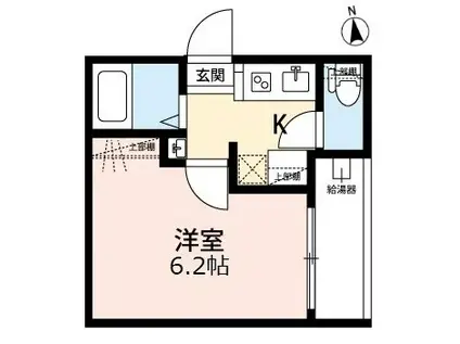 PINEAPPLE HILL 西新井(1K/1階)の間取り写真