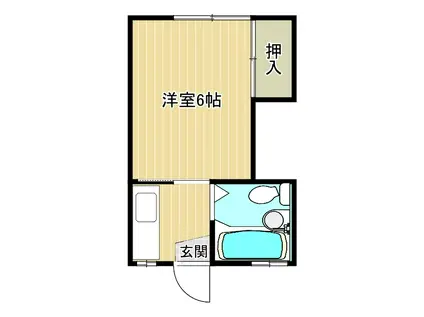 ハイツイシカワ(1K/2階)の間取り写真