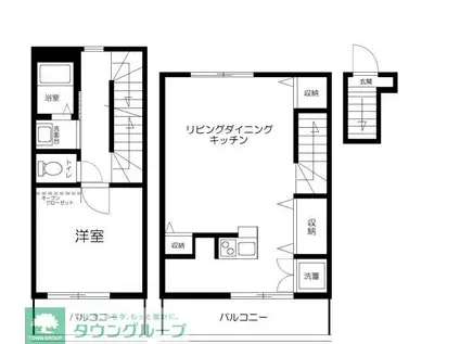グラン徳丸(1LDK/2階)の間取り写真