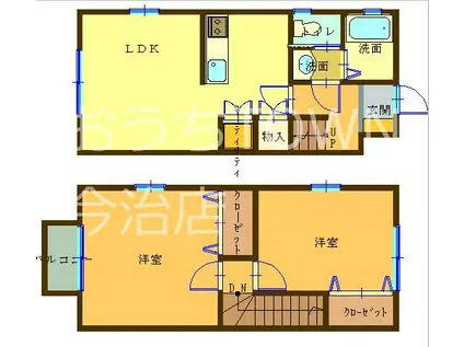 メゾン泉(2LDK/1階)の間取り写真