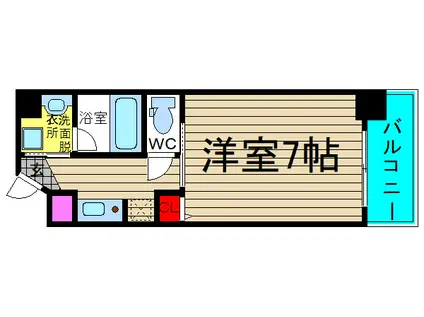 コンチネンタル難波東(1K/10階)の間取り写真