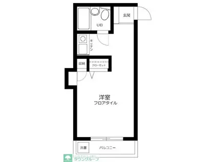 サザンパレス中落合(ワンルーム/4階)の間取り写真