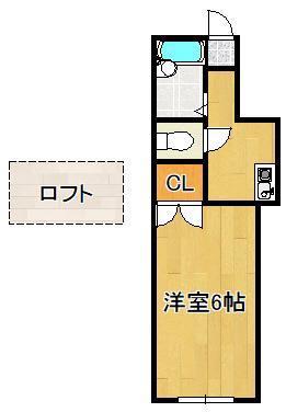 スリム志井駅前(1K/1階)の間取り写真