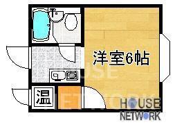 プティメゾン下鴨(1K/1階)の間取り写真