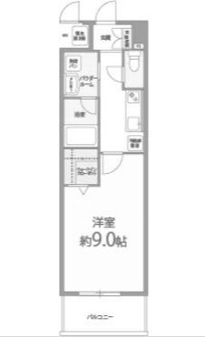 サンステラ(1K/2階)の間取り写真