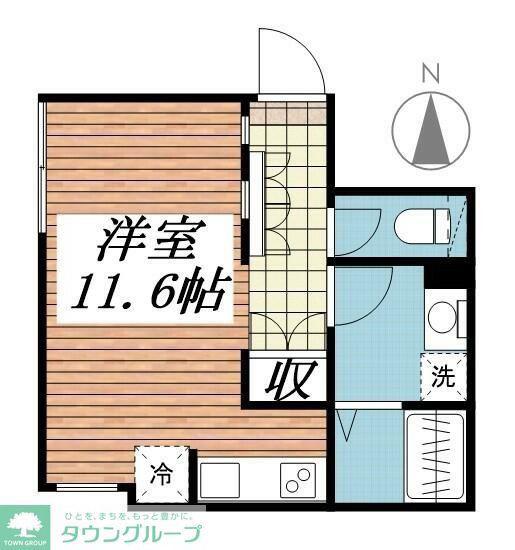 LAPIS上北沢Ⅱ(ワンルーム/2階)の間取り写真